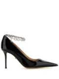 MACH & MACH 85mm Bow Chain pumps - Black