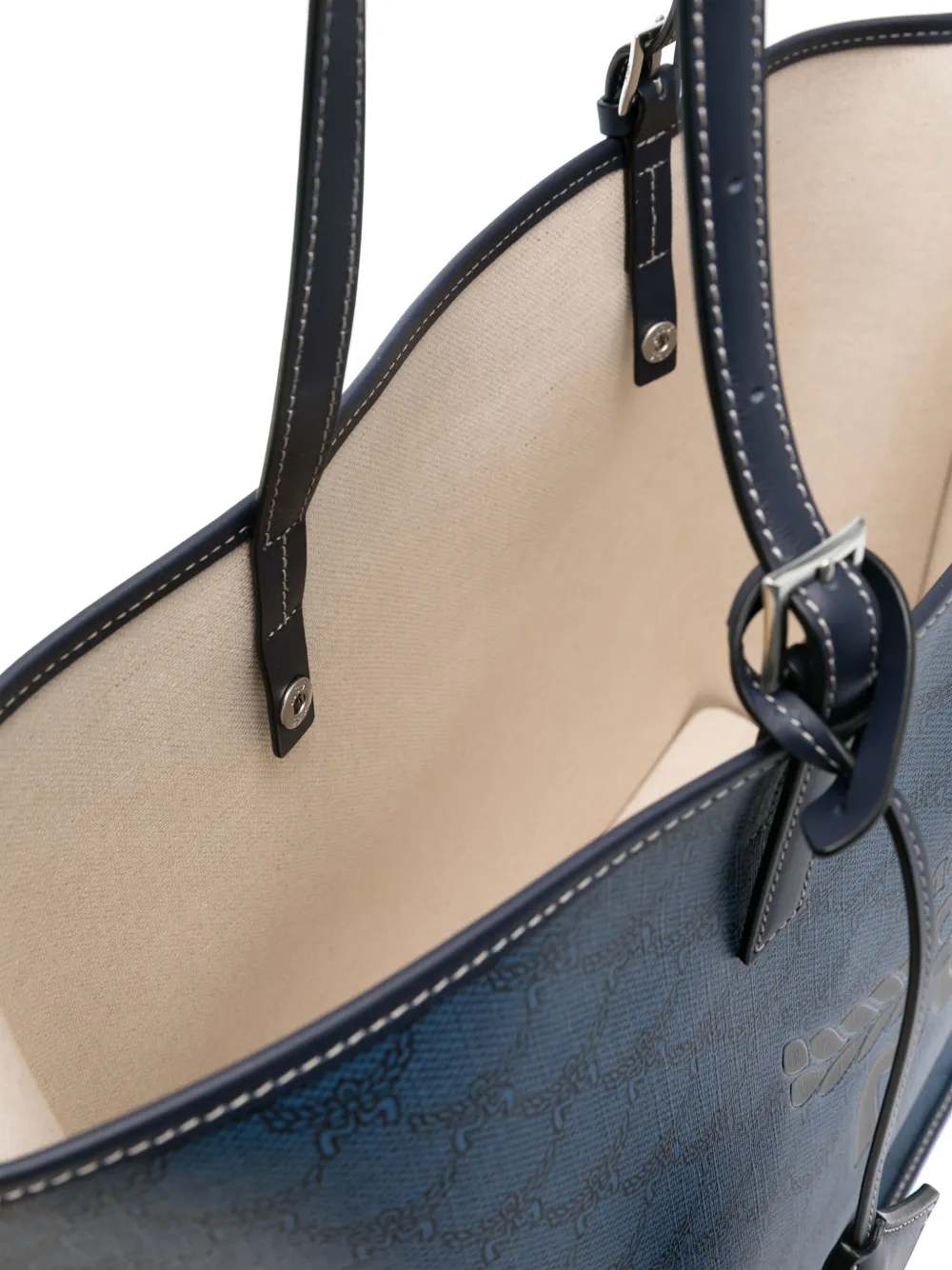 MCM Himmel medium shopper Blauw