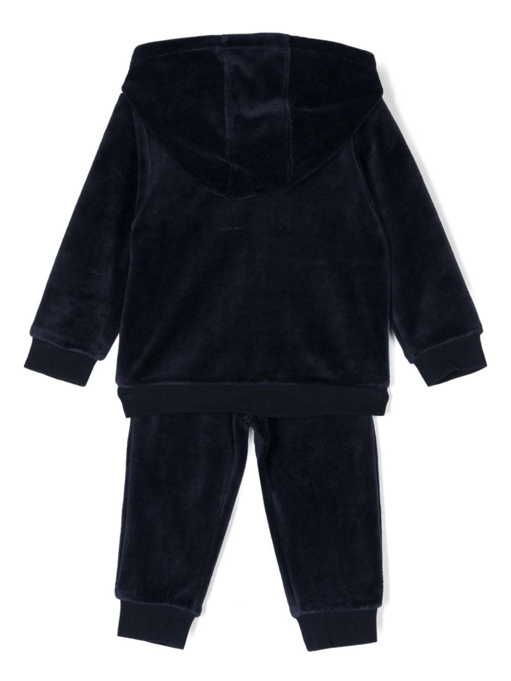 BOSS Kidswear Fluwelen trainingspak - Blauw