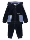 BOSS Kidswear velour track suit - Blue