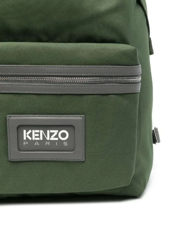 Kenzo Kenzography Backpack Green FARFETCH UK