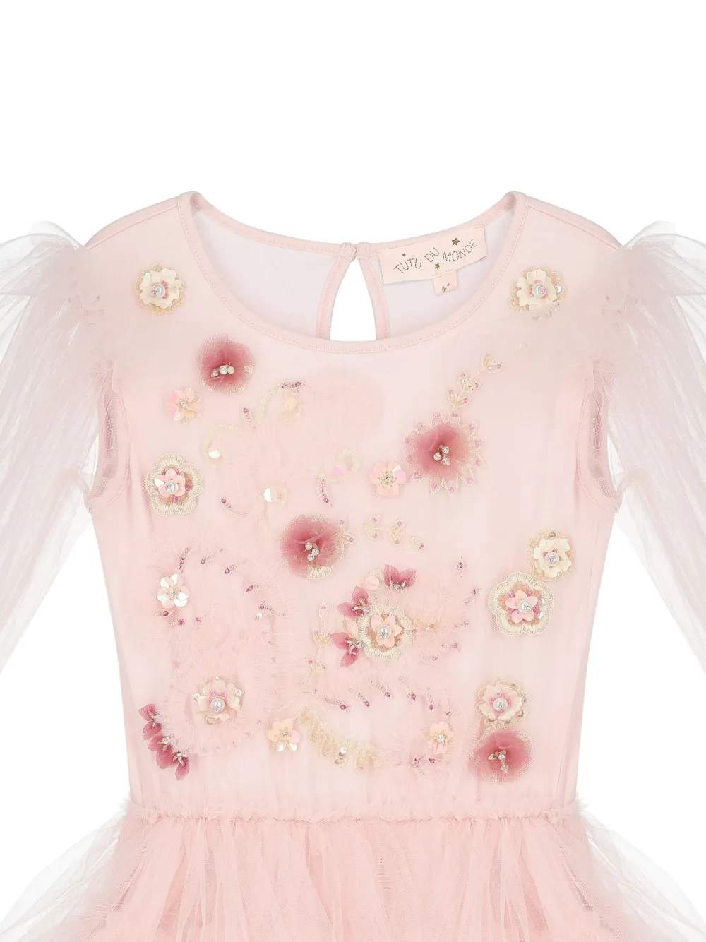 Tutu Du Monde Verfraaide tulen jurk Roze