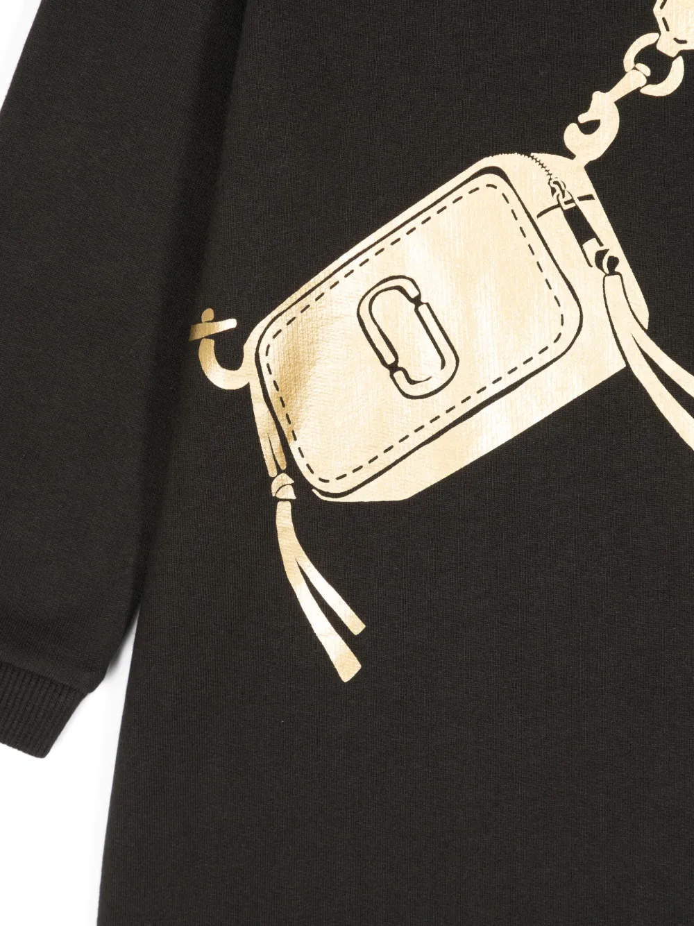 Marc Jacobs Kids Jurk met print Zwart