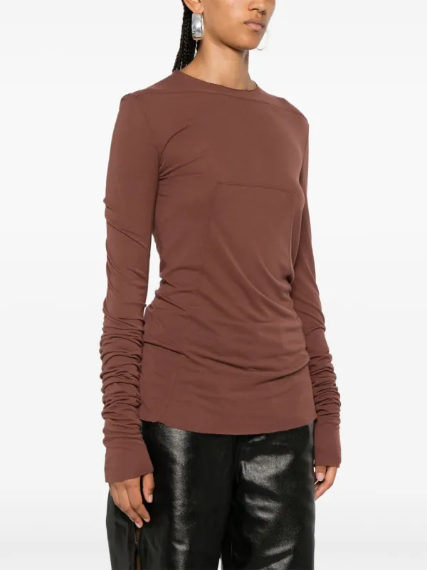 【関税&送料込み】Rick Owens Edfu T-Shirt Rick Owens Edfu T-shirt | Brown | FARFETCH