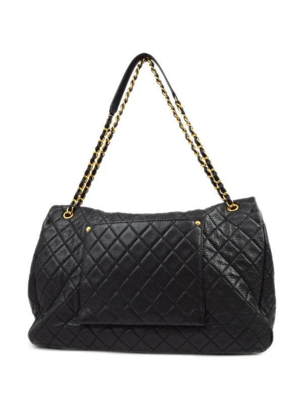 VINTAGE●CHANEL●フラップ ショルダーバッグ Chanel Funky Town CC Embossed Denim Classic Flap Bag
