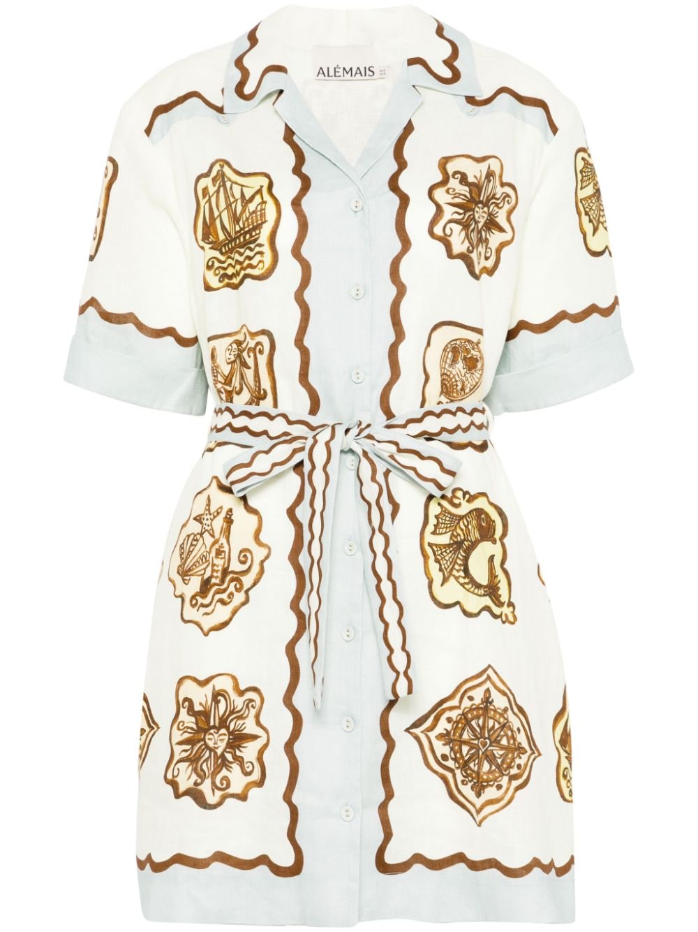 ALEMAIS Relic mini dress -...