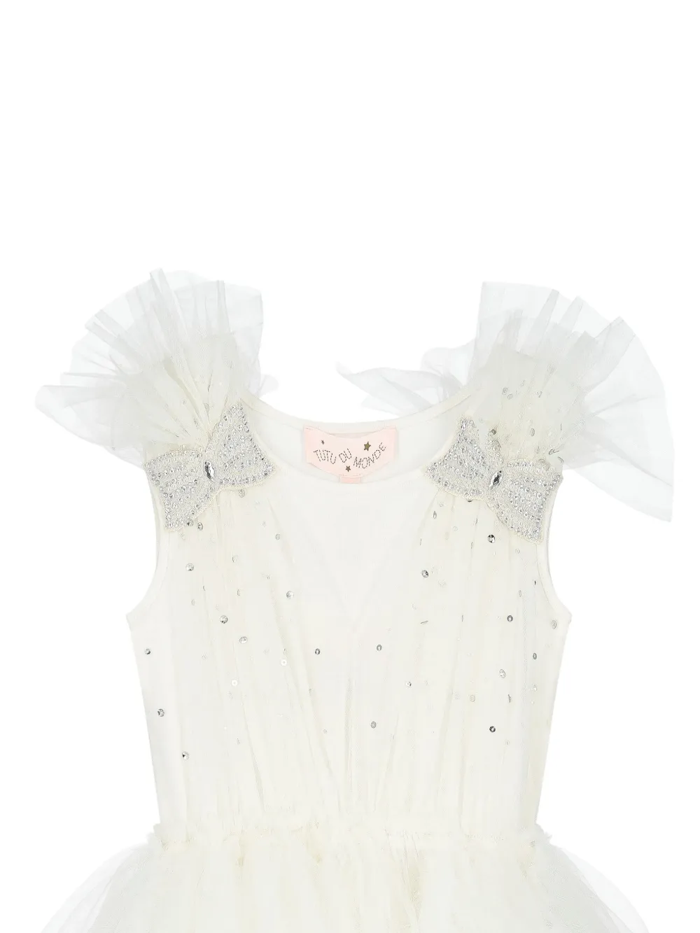 Tutu Du Monde Tulen jurk met pailletten Wit