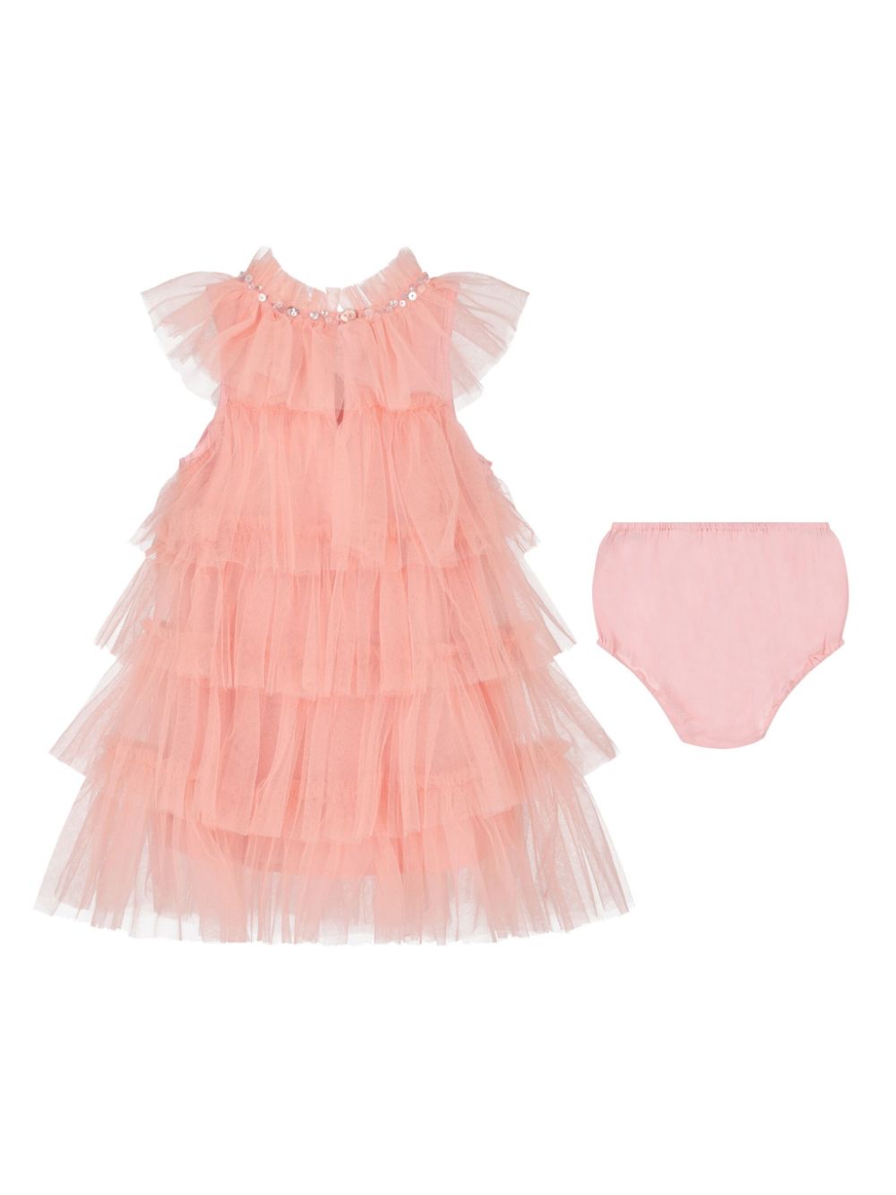 Tutu Du Monde embellished tulle dress - Roze