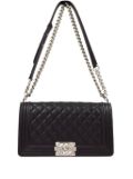 CHANEL Pre-Owned 2014 Boy Chanel shoulder bag - Black