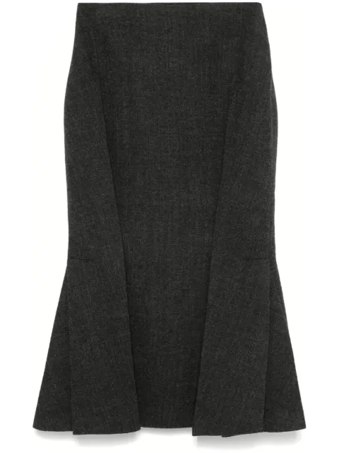 Prada pleated midi skirt
