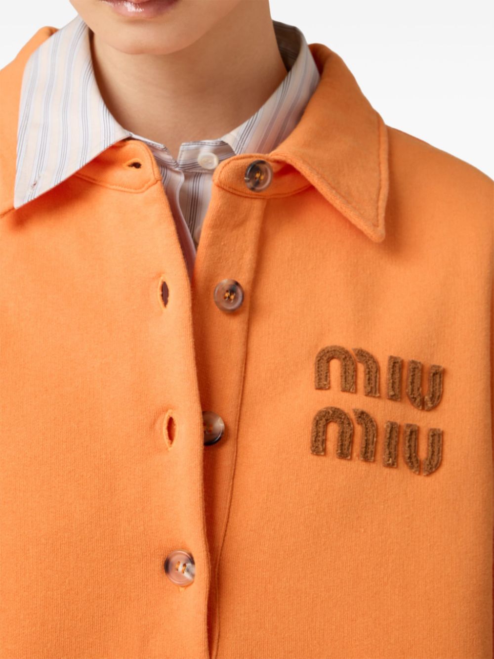 Miu Miu logo-embroidered polo shirt Women