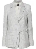 BOSS Prince of Wales check blazer - Grey
