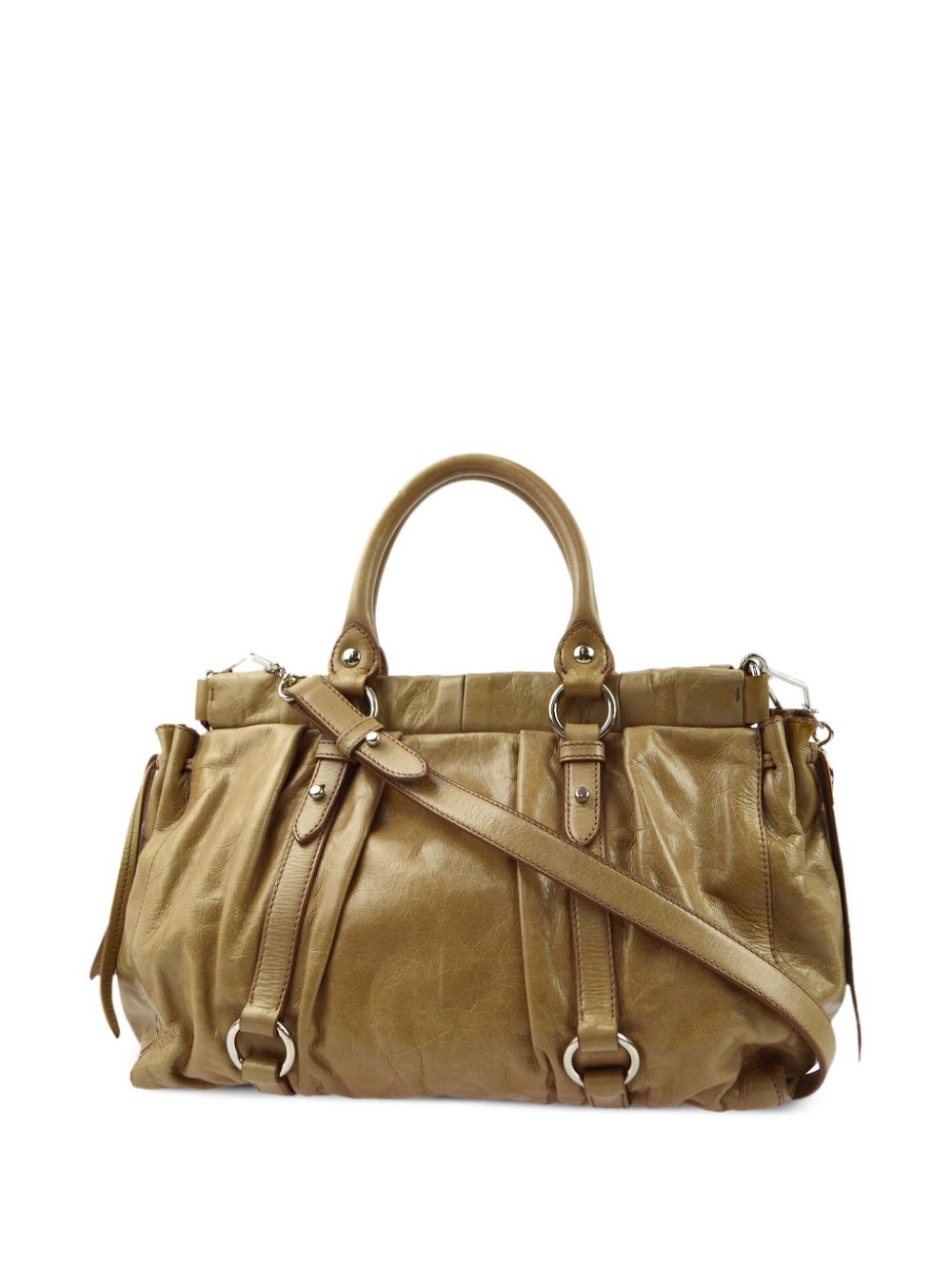 Miu Miu Pre-Owned 1990-2000s shopper met logo - Beige