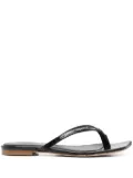 Coperni Croco Slanted flip-flops - Black