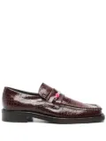 Martine Rose bead-logo loafers - Brown