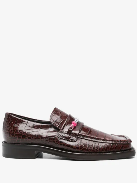 Martine Rose bead-logo loafers