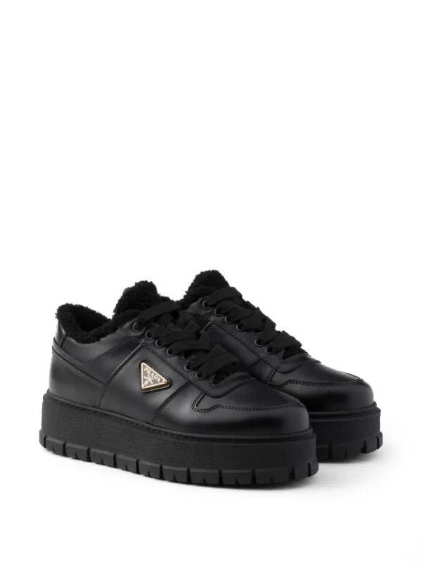 Prada platform sneakers discount