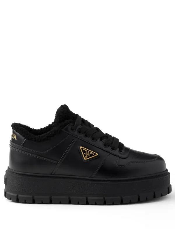 Prada Leather Sneakers Black FARFETCH PH