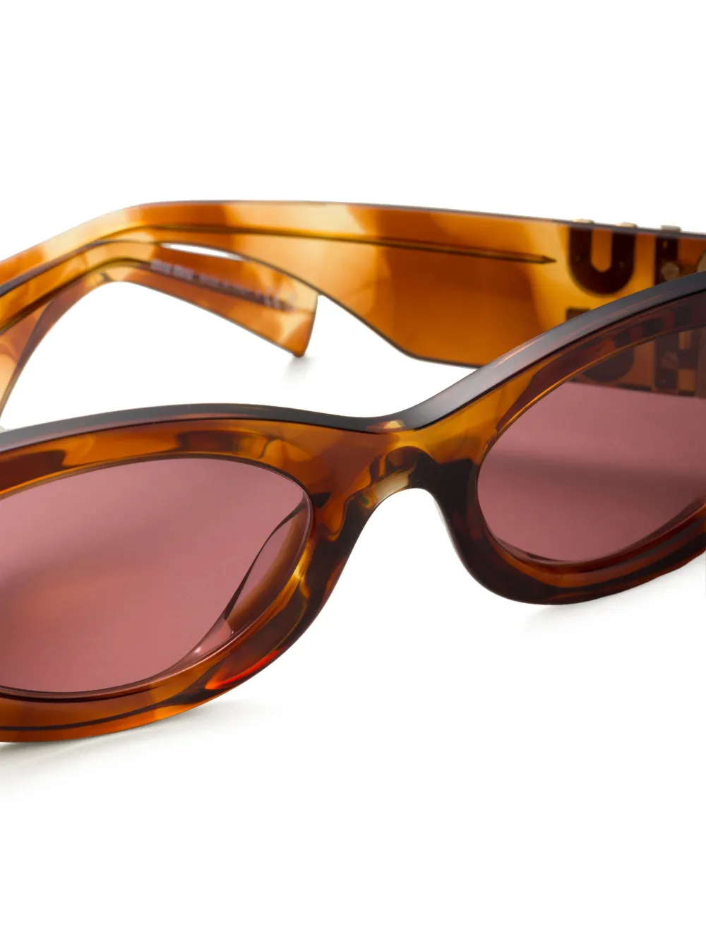 Miu Eyewear Miu Glimpse zonnebril Bruin