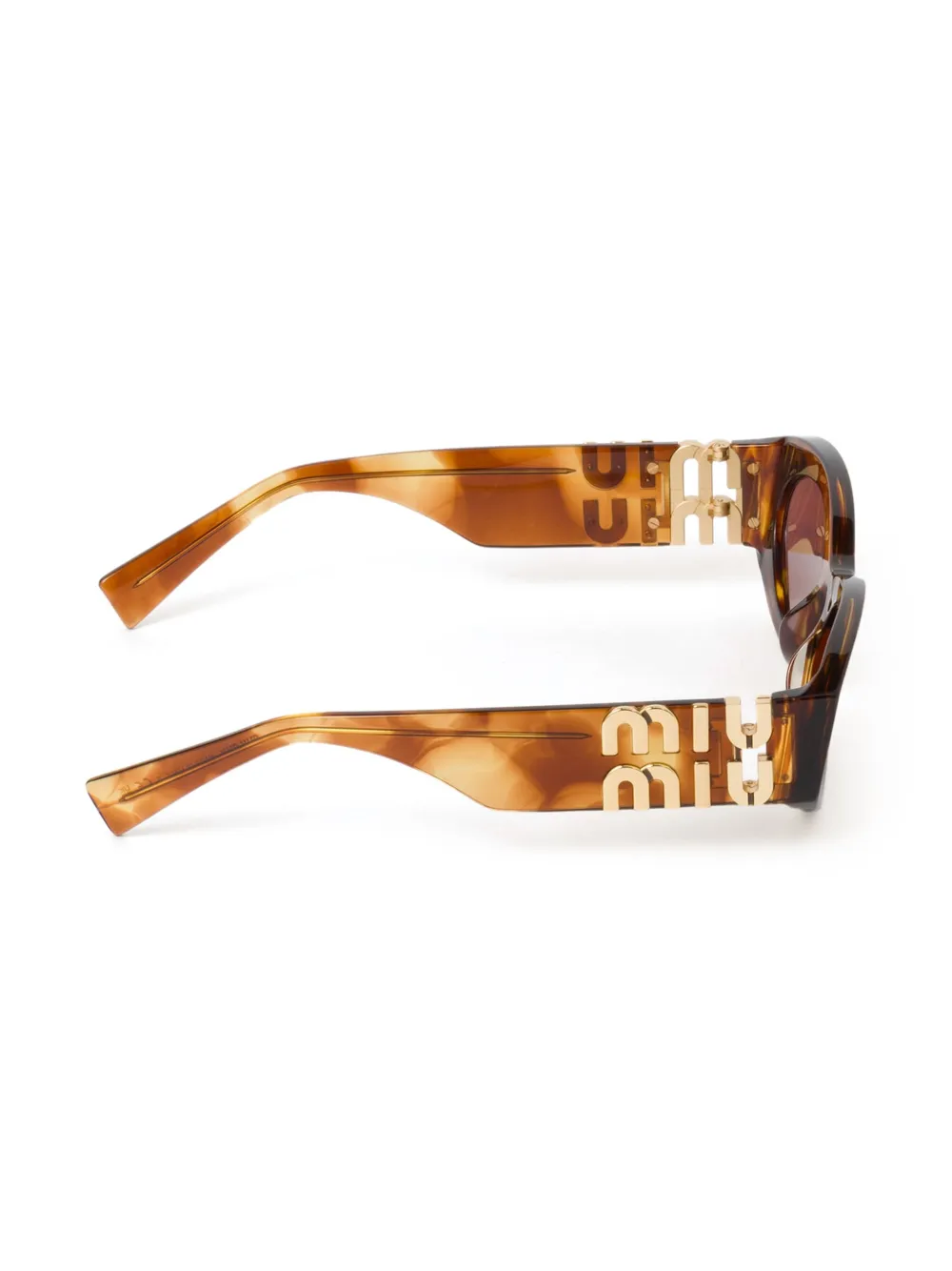Miu Eyewear Miu Glimpse zonnebril Bruin