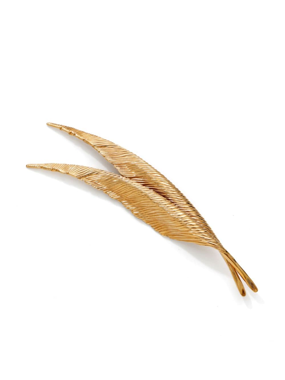 leaf-motif brooch