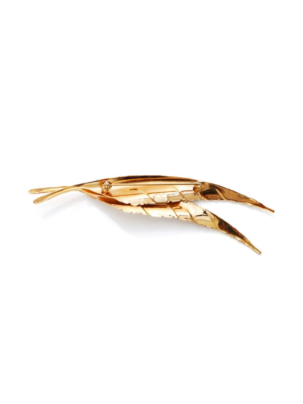 Christian Dior Pre-Owned leaf-motif brooch - Goud