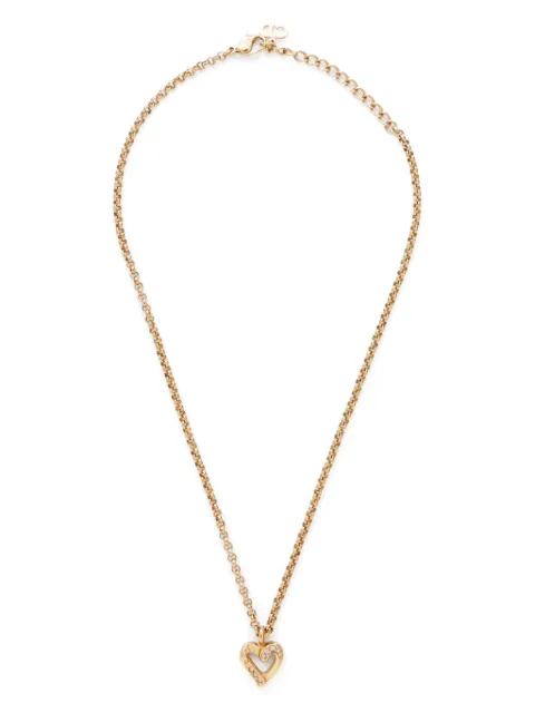 Christian Dior Pre-Owned collar con dije de corazón