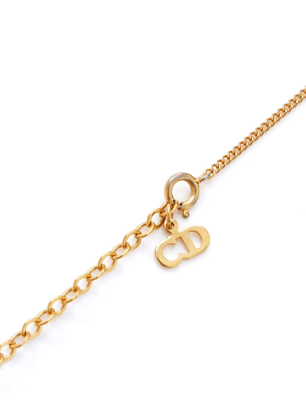 Pre-owned Dior Cd-pendant Necklace In Gold
