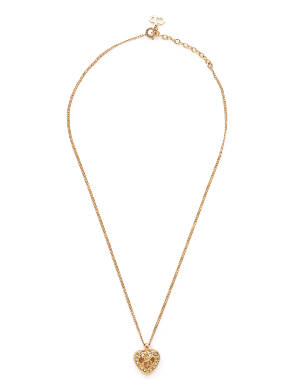 Christian Dior Pre-Owned collar con dije CD | dorado | Image 1