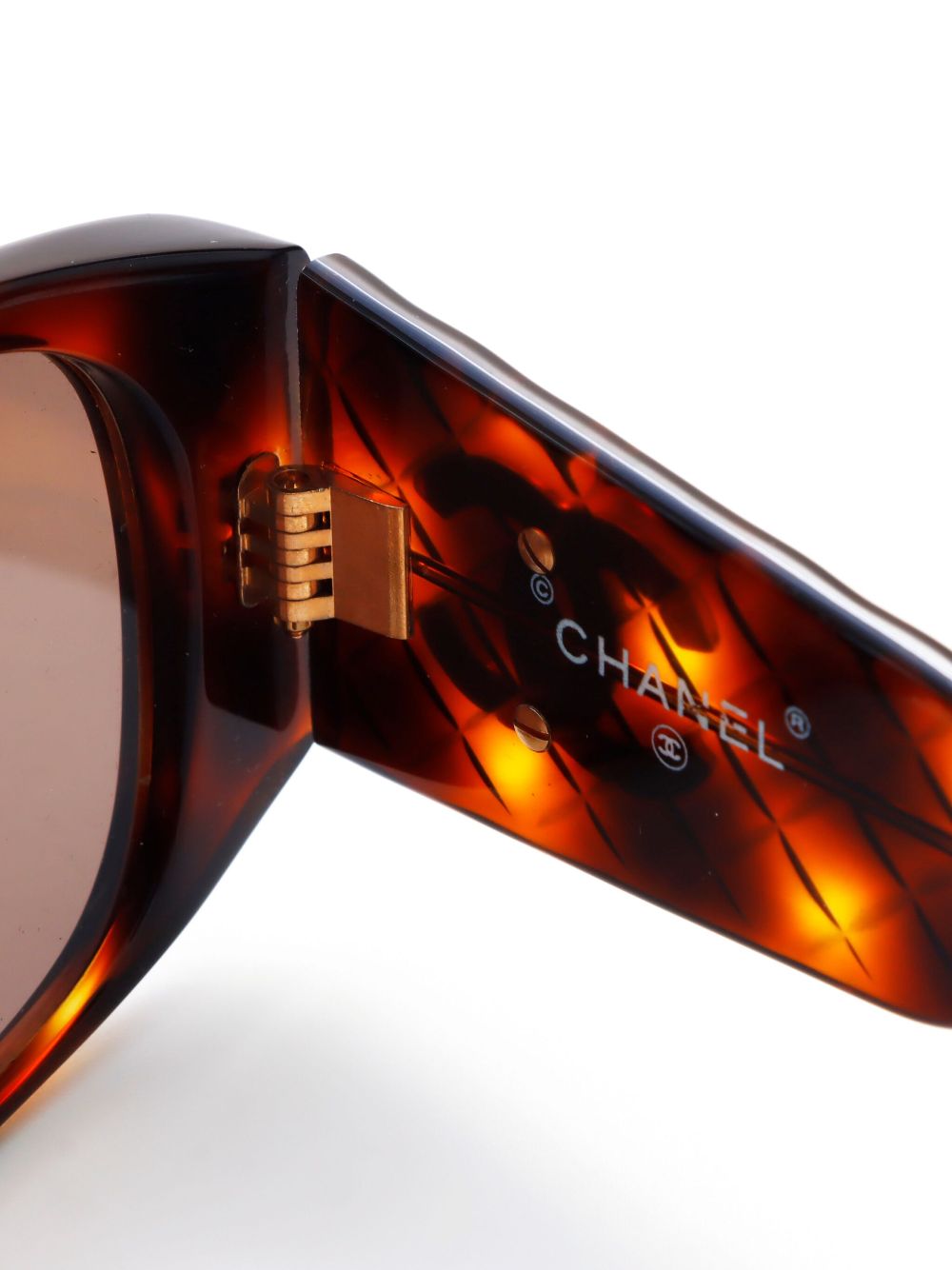 CHANEL CC logo round-framed sunglasses Women