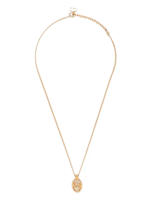 Collier à pendentif logo - Christian Dior Pre-Owned - Modalova