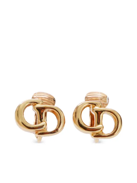 Christian Dior Pre-Owned CD clip-on earrings