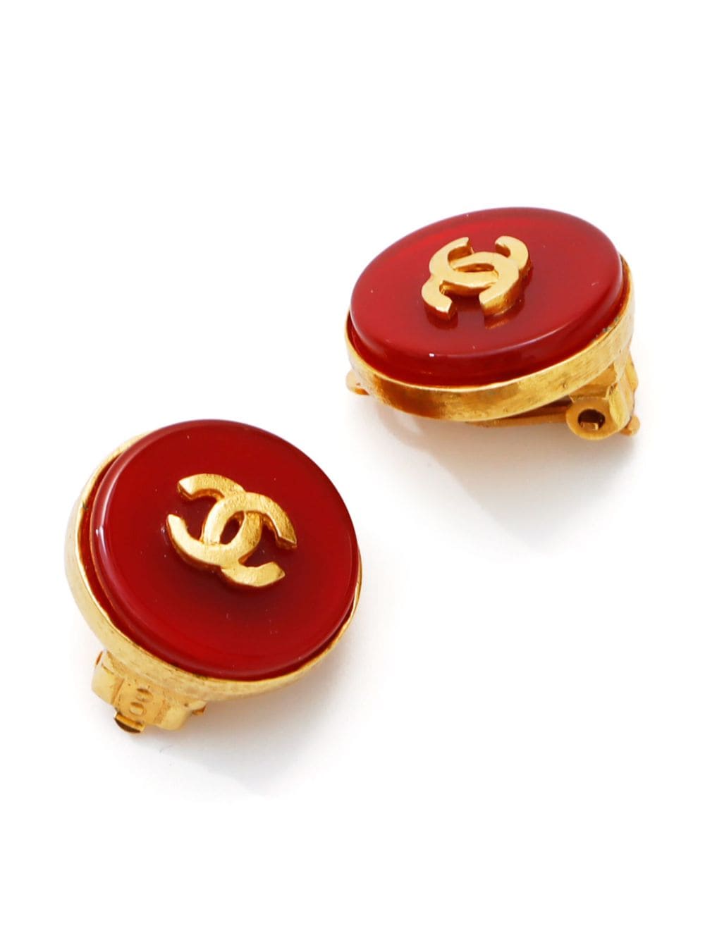 CHANEL Pre-Owned 1995 CC earrings - Goud