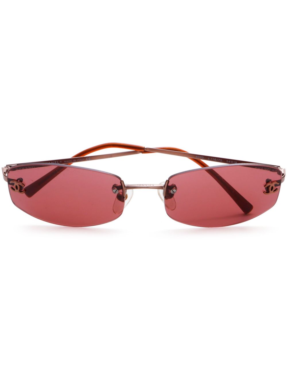 Pink rimless sunglasses best sale