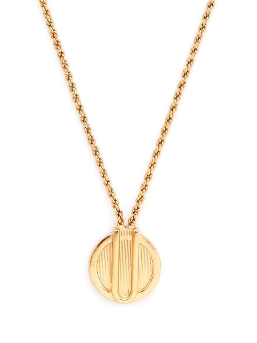 Christian Dior Pre-Owned coin pendant necklace - Goud