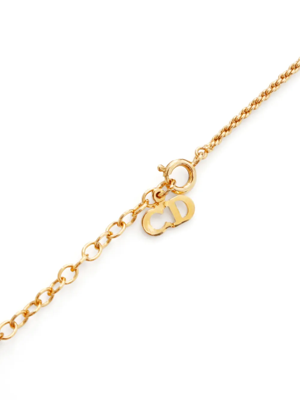 Pre-owned Dior Heart-pendant Necklace In 金色