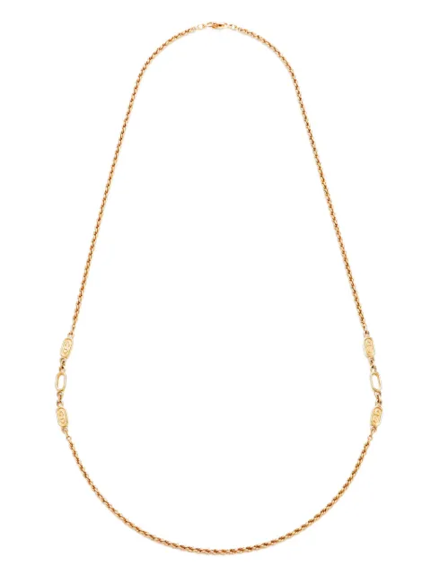 Christian Dior Pre-Owned CD chain necklace