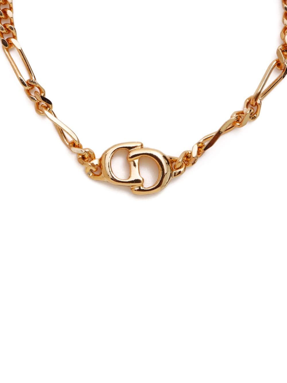 Christian Dior Pre-Owned CD logo chain bracelet - Goud