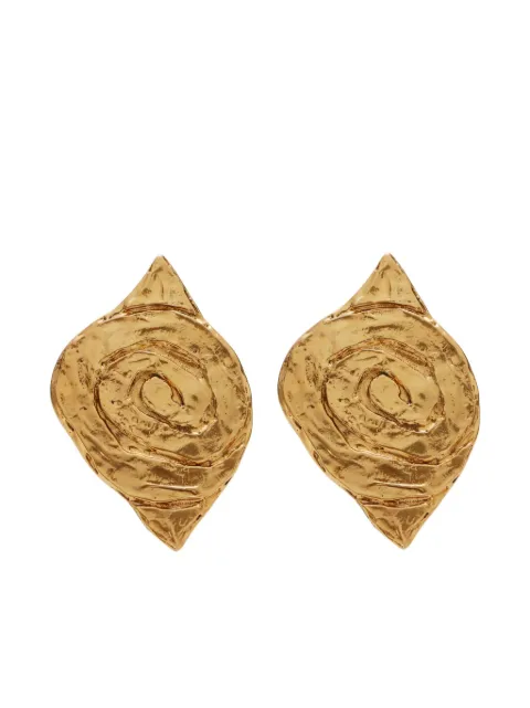 Saint Laurent Pre-Owned aretes de clip Leaf