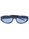 Gucci Pre-Owned oval-frame sunglasses - Blue