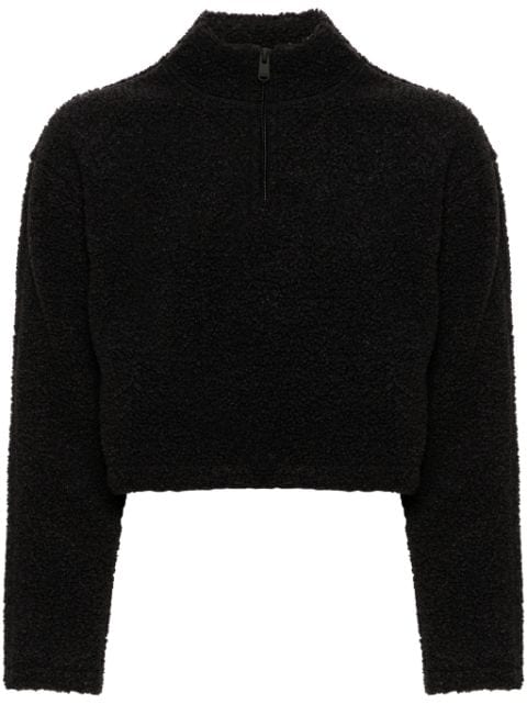 Calvin Klein cropped fleece sweatshirt 