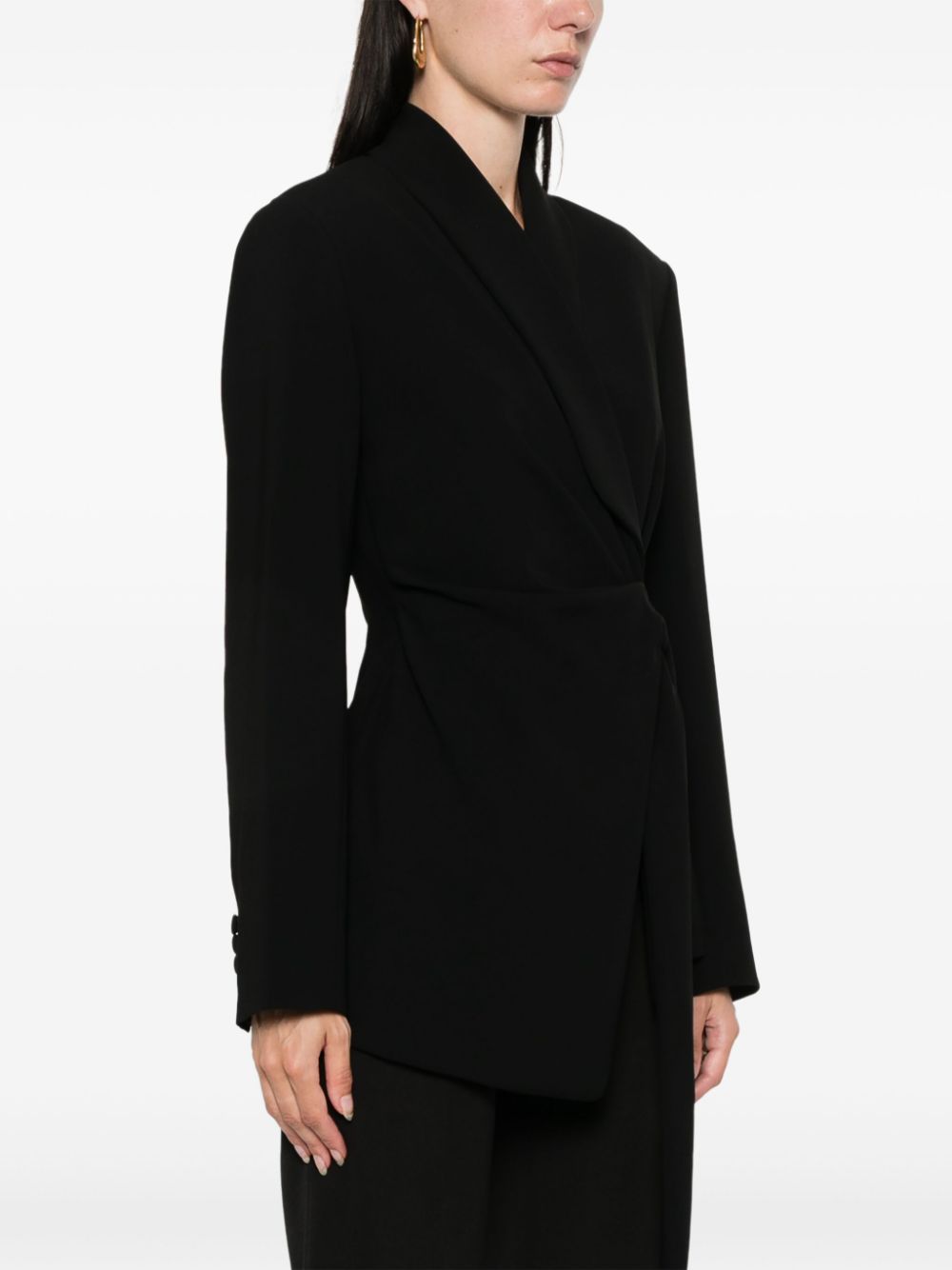 Max Mara wrap-design blazer Women