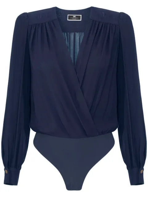 Elisabetta Franchi draped wrap bodysuit