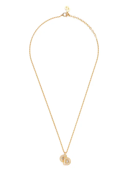 Collier à pendentif logo - Christian Dior Pre-Owned - Modalova