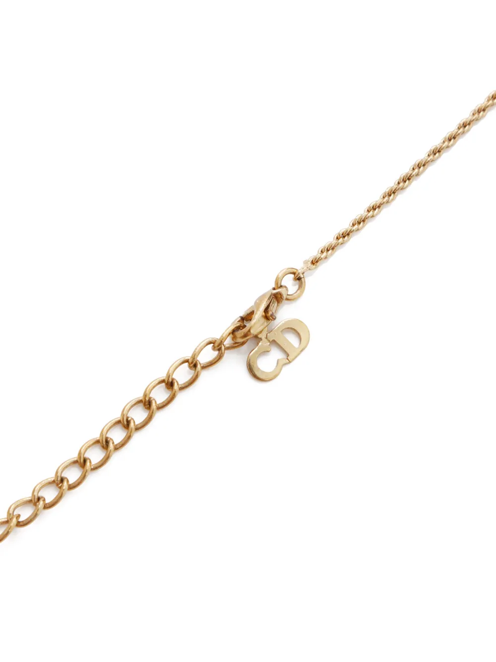 Pre-owned Dior Heart-pendant Necklace In 金色