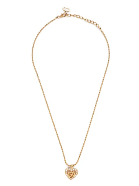 Christian Dior Pre-Owned Collana con pendente a cuore