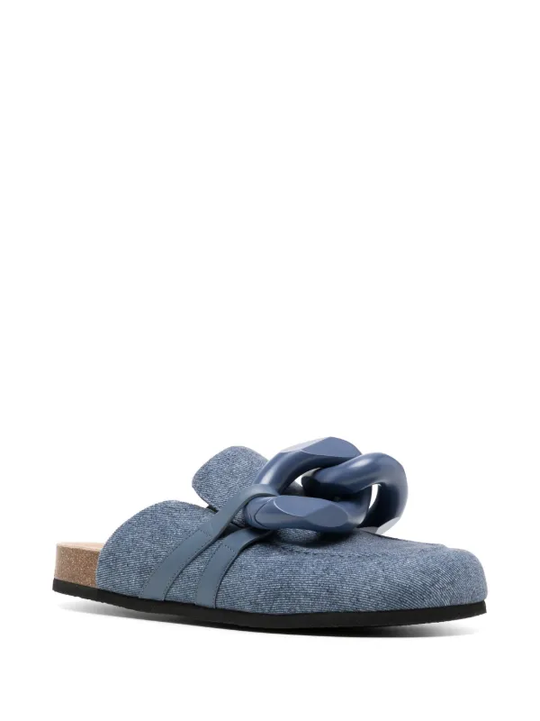 jwanderdon ミュール　チェーン JW Anderson チェーン ミュール | ブルー | FARFETCH JP