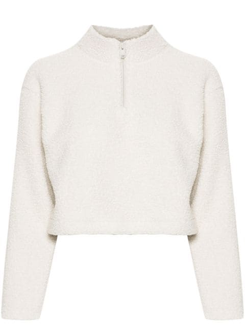 Calvin Klein cropped fleece sweatshirt 