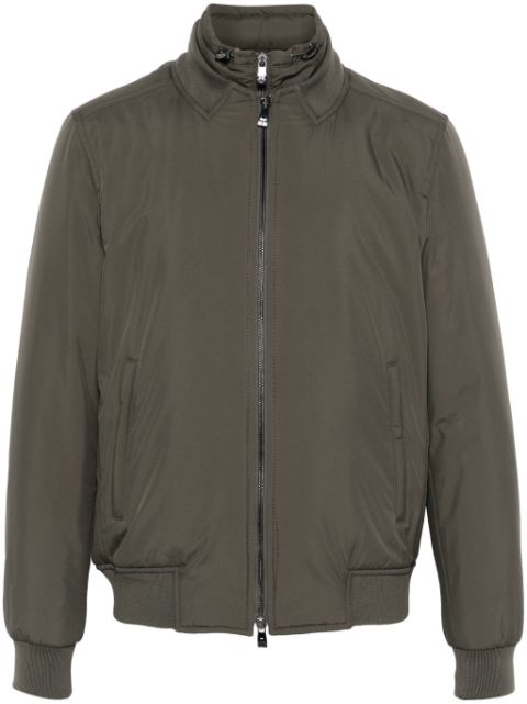 Corneliani hooded bomber jacket