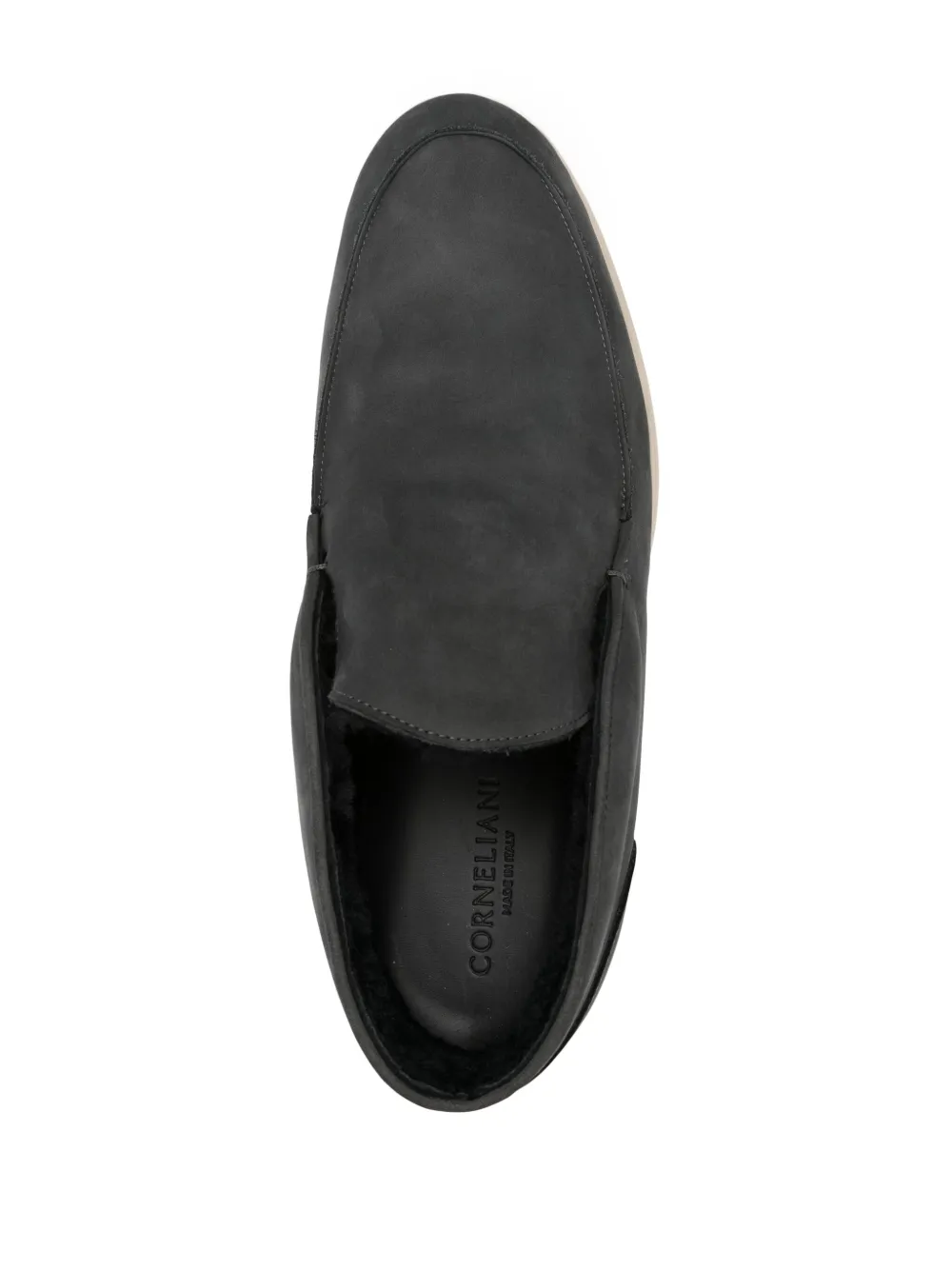 Corneliani Leren loafers Groen
